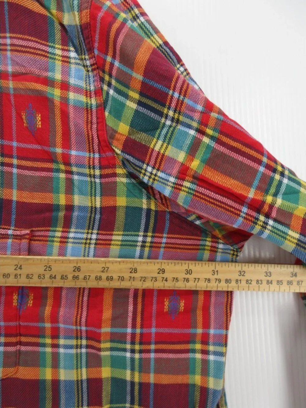 Polo Ralph Lauren Shirt 3XB Button Up Flannel Southwestern Tartan Lined